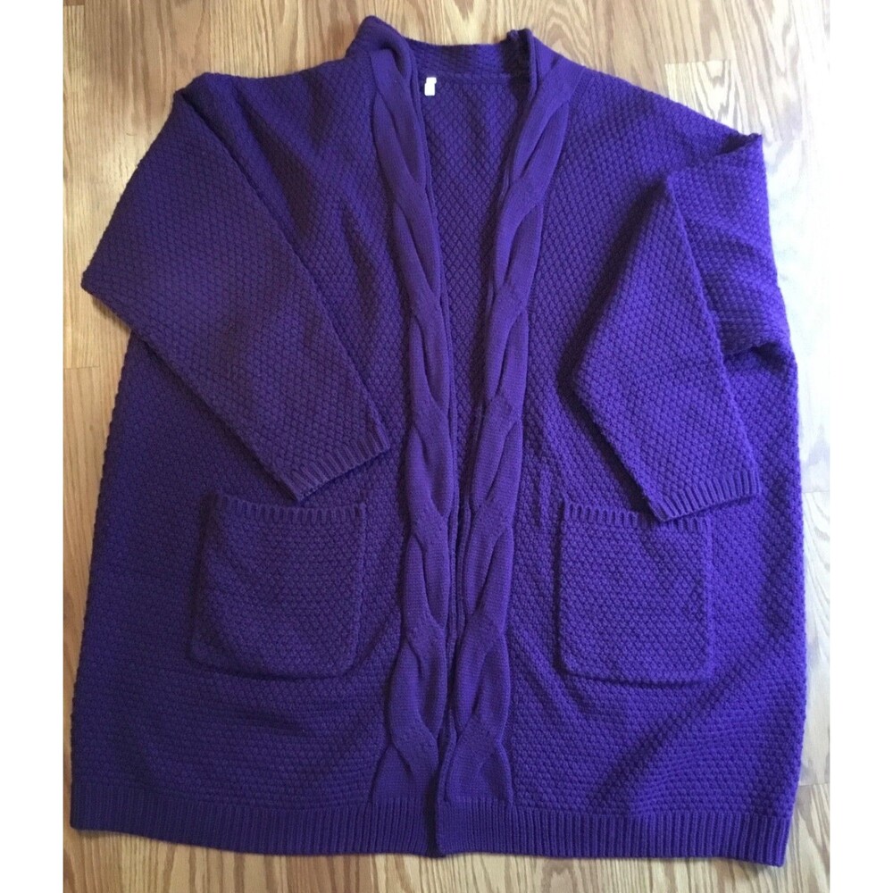 Cozy 3X Oversized Purple Sweater $12.99